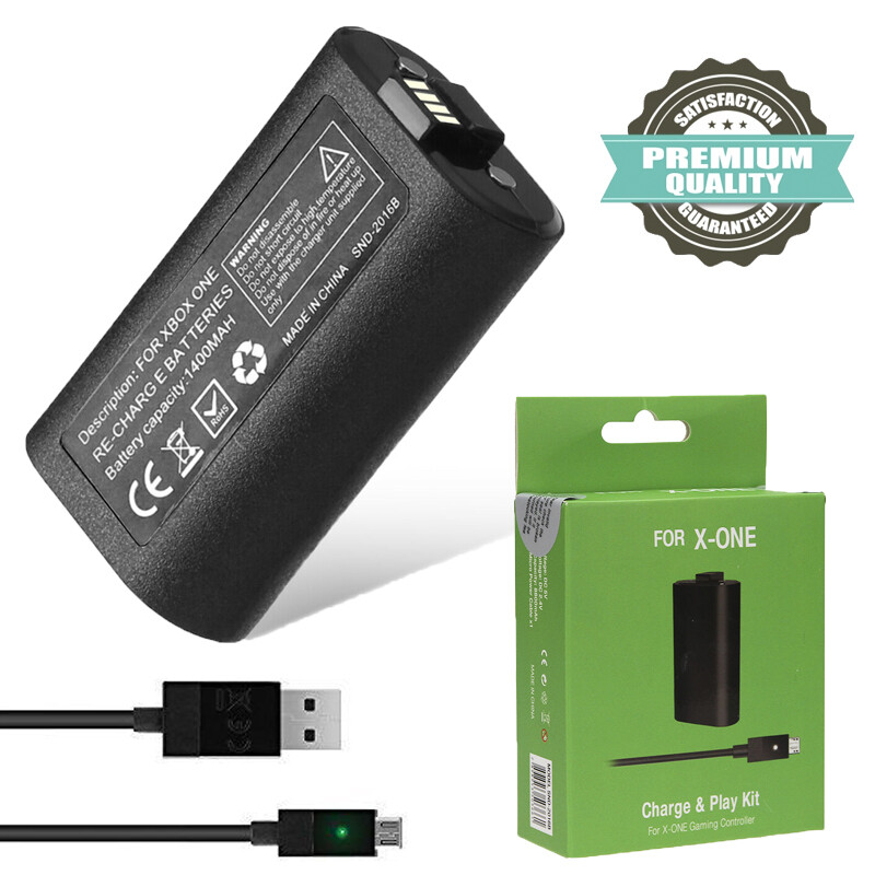 Rechargeable Battery Pack For Xbox One Series S X Controller w/ Charging Cable