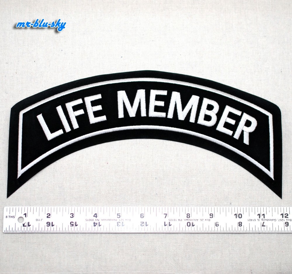 Large Life Member Silver Patch ~ Harley Davidson Owners Group HOG