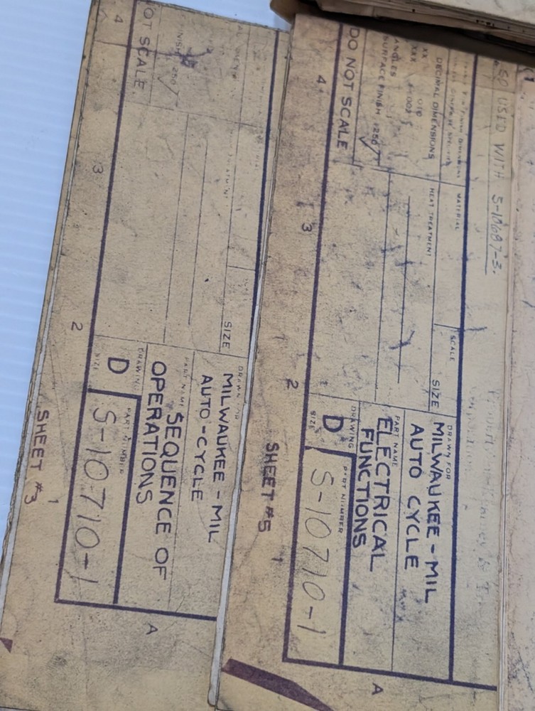 Asstd Reference Materials for Kearney & Trecker TF-17 Vertical Milling Machine