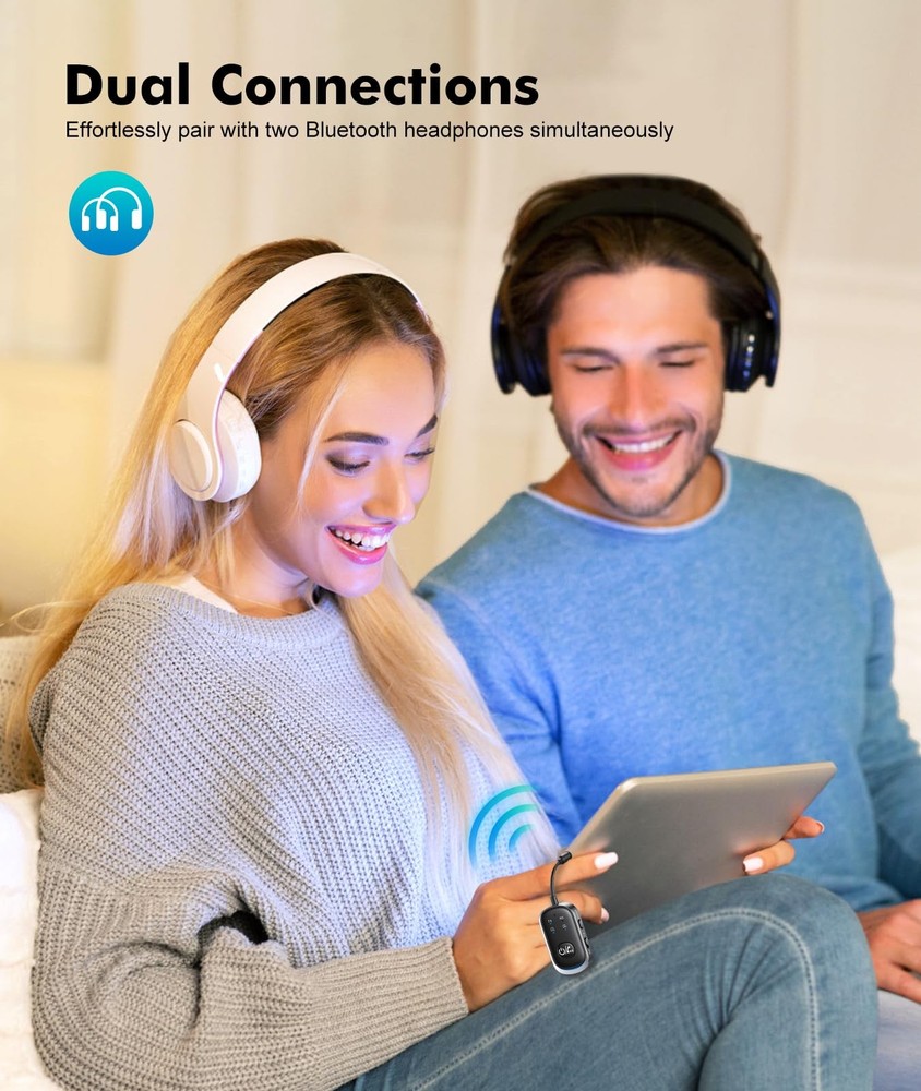 2 in 1 Bluetooth Transmitter Receiver, Wireless Bluetooth 5.3 Adapter - Dual ...