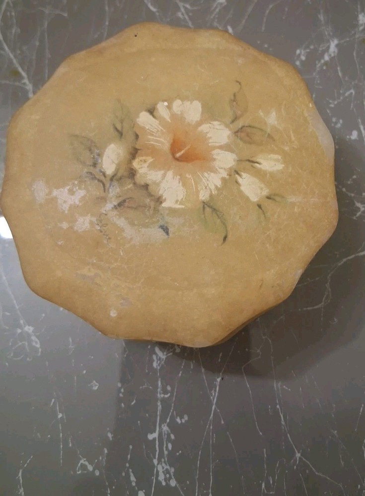 Alabaster Stone Trinket Box