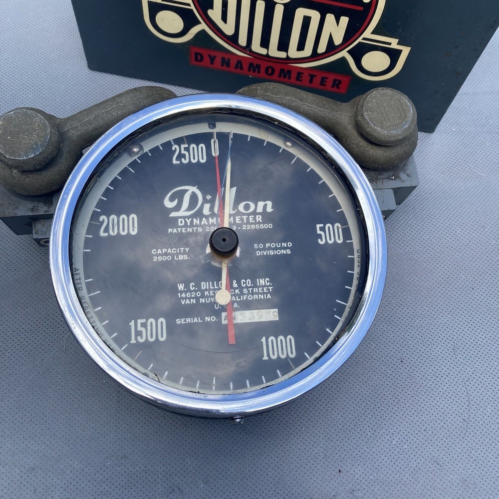 Dillon Dynamometer 2500/50 Lbs With Case