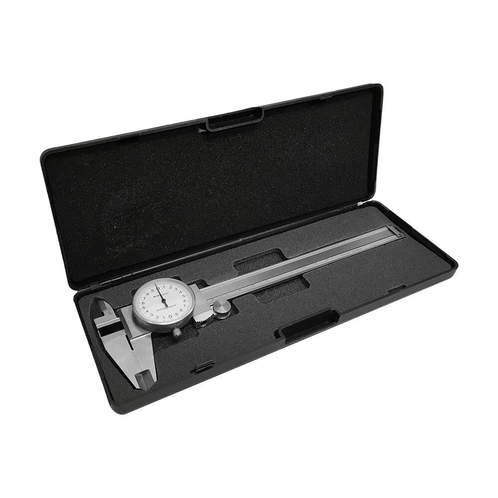 Stainless Steel Metric Dial Caliper 150mm/0.02mm Precision Graduation Shockproof