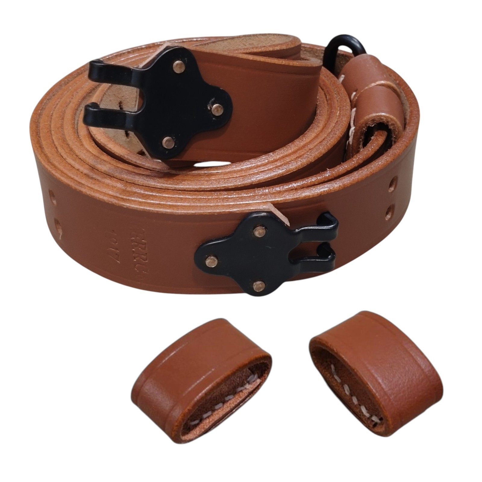 (Pack of 16) Leather Sling Keeper For M1 Garand Leather Sling