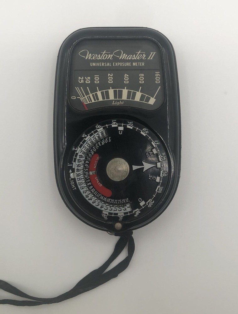 Weston Master II Universal Exposure Meter Model 735 w/ Original Leather Case