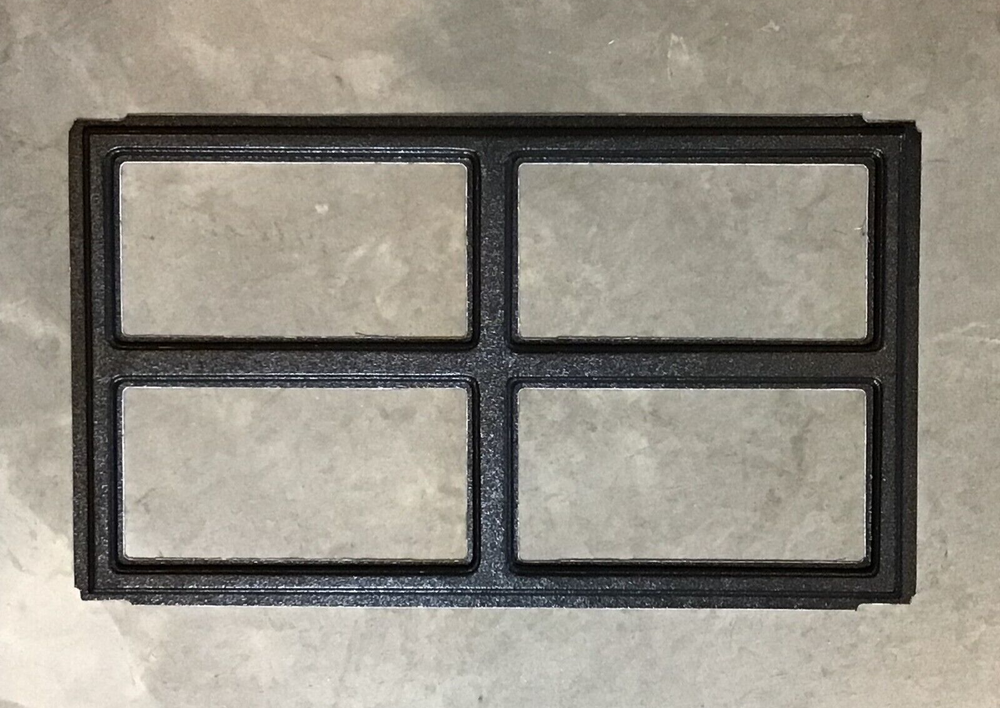 8 Clopay Colonial Replacement Inserts for Short Panel Clopay Garage Doors Black
