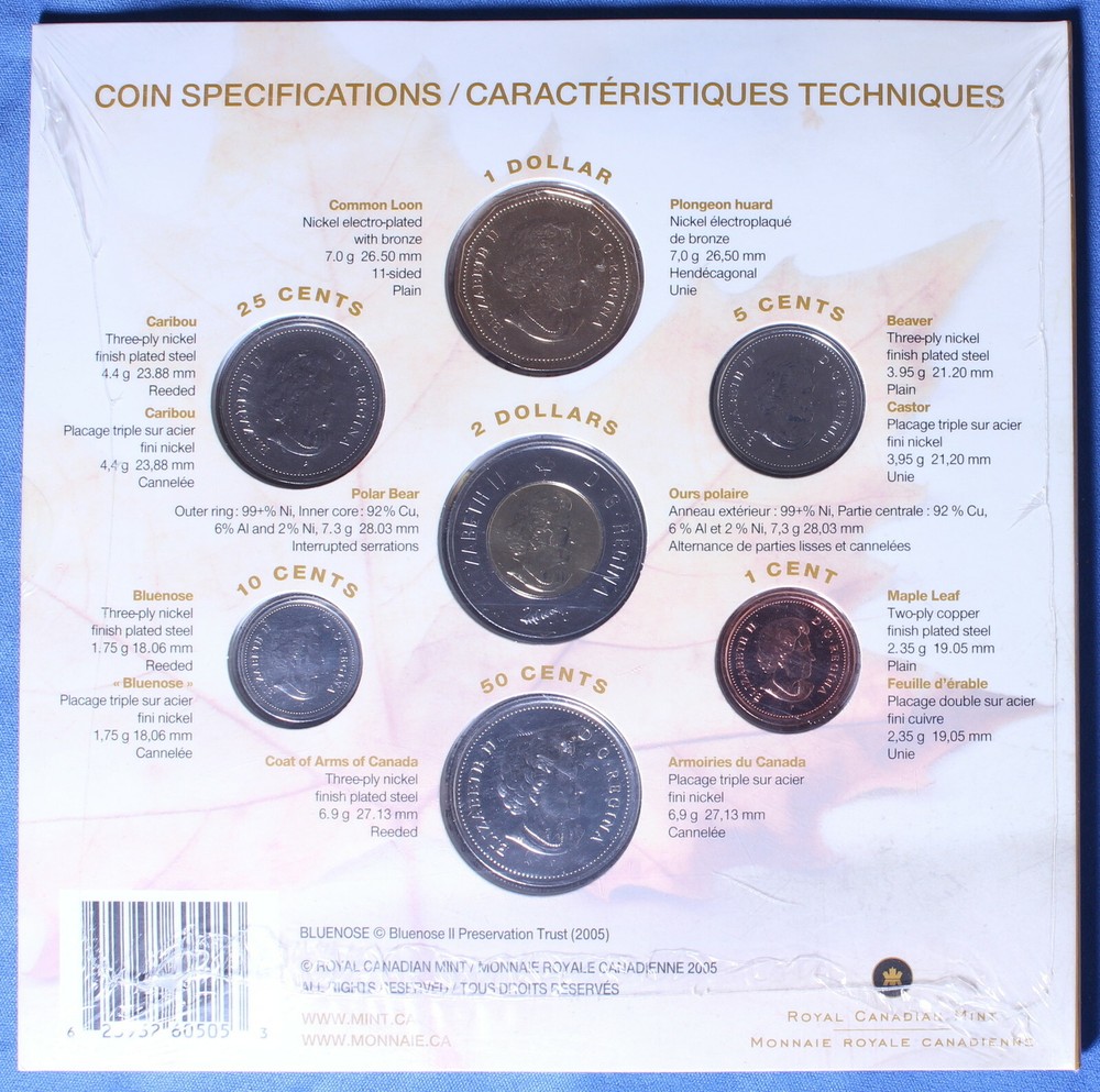 Canada 2005 - Oh Canada Gift Set - Includes half dollar (50 cents)