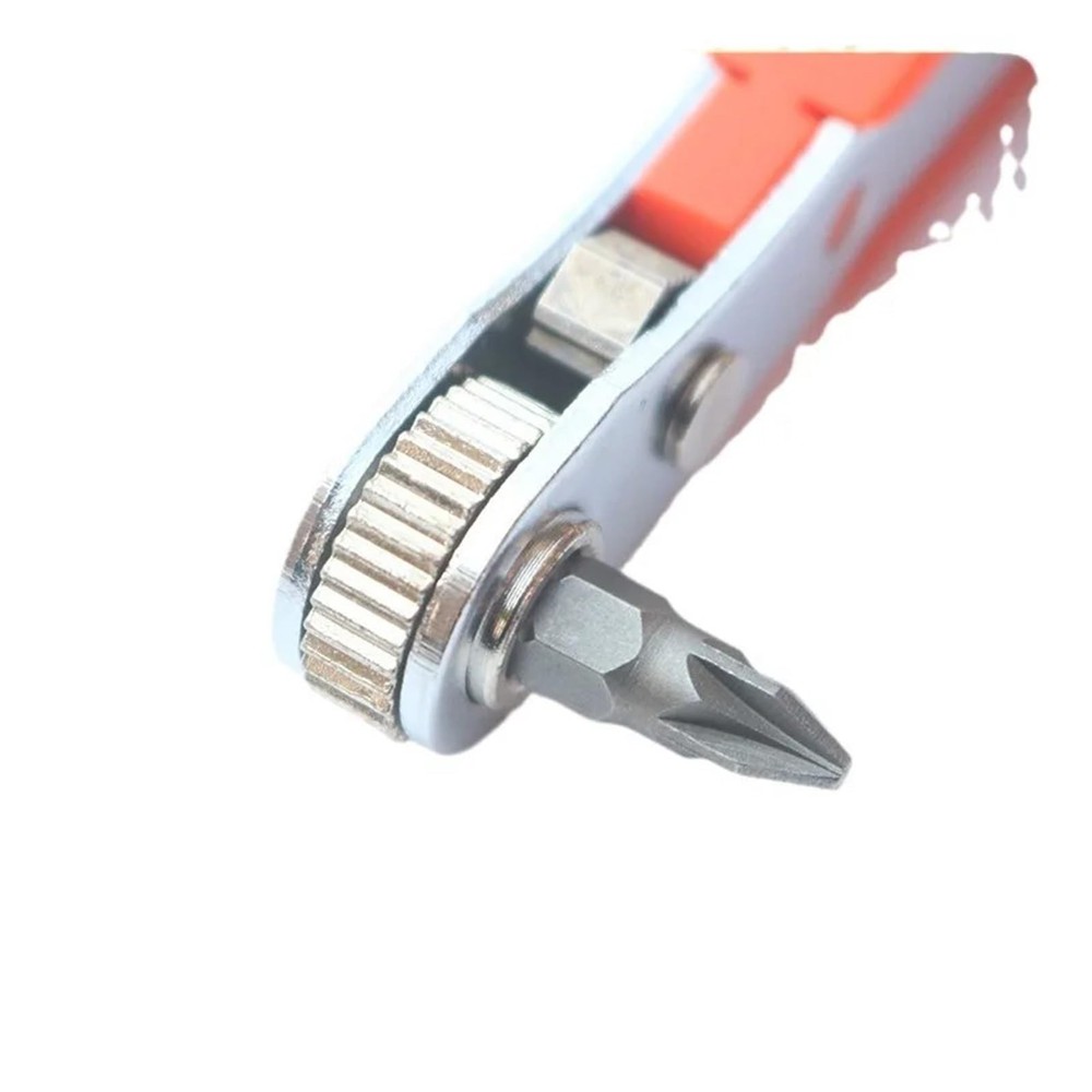 Portable Screwdriver Bit Kit with 10 Multi-Size Bits, Right Angle Drive for home