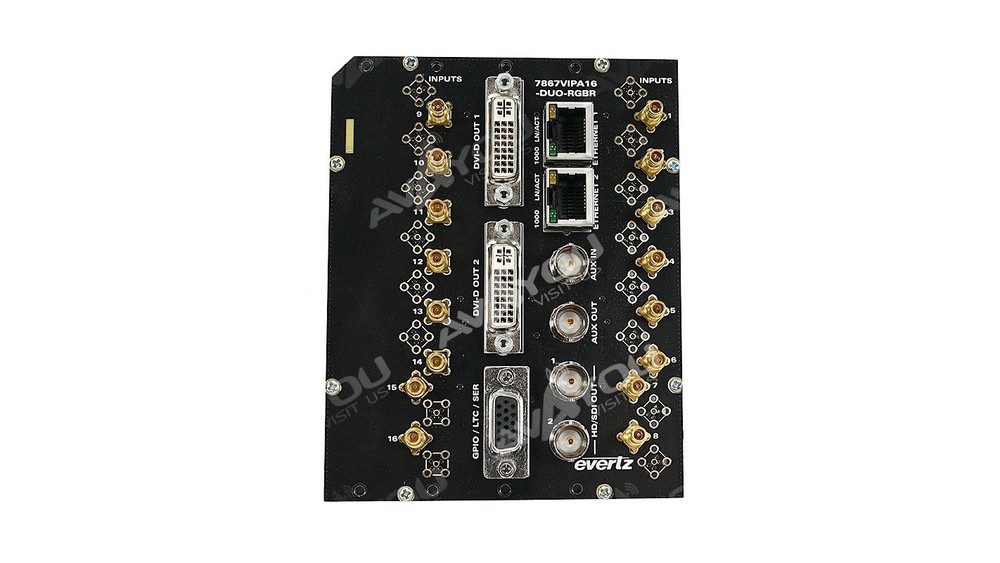 Evertz 7867VIPA16-DUO-RGBR-DIN 3G/HD/SD Multi Display Processor Multiviewer