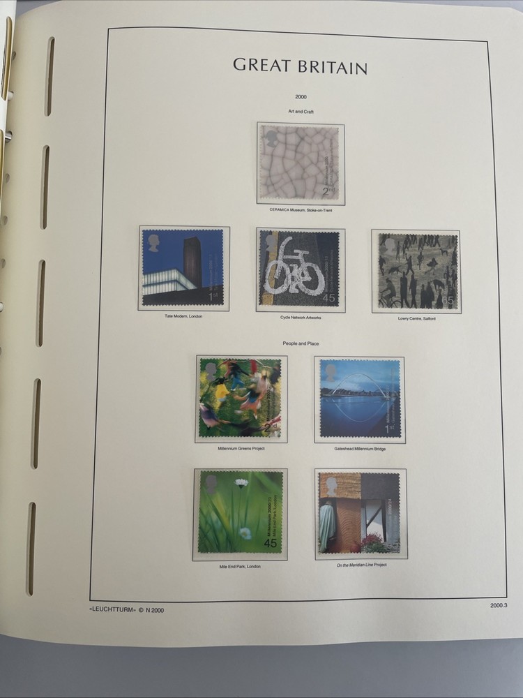 Leuchtturm ‘Perfect’ Lighthouse Large Stamp Collection Binder & Slipcase Green