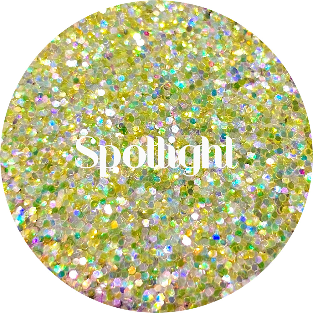 Premium Polyester Glitter - Yellow Medium Cut