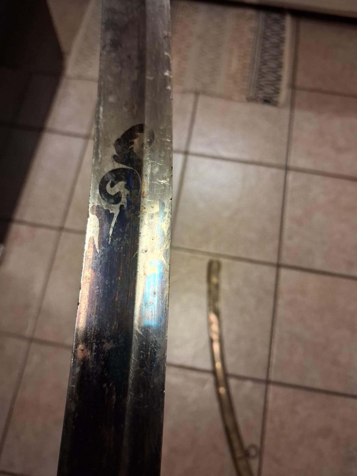 Signed John Prosser of London- War of 1812 Infantry Officers Sword w Scabbard