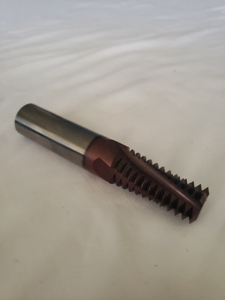 Carmex .0750" D16 8NPT MT7 4" OAL 4-Flute Solid Carbide Helical Threadmill