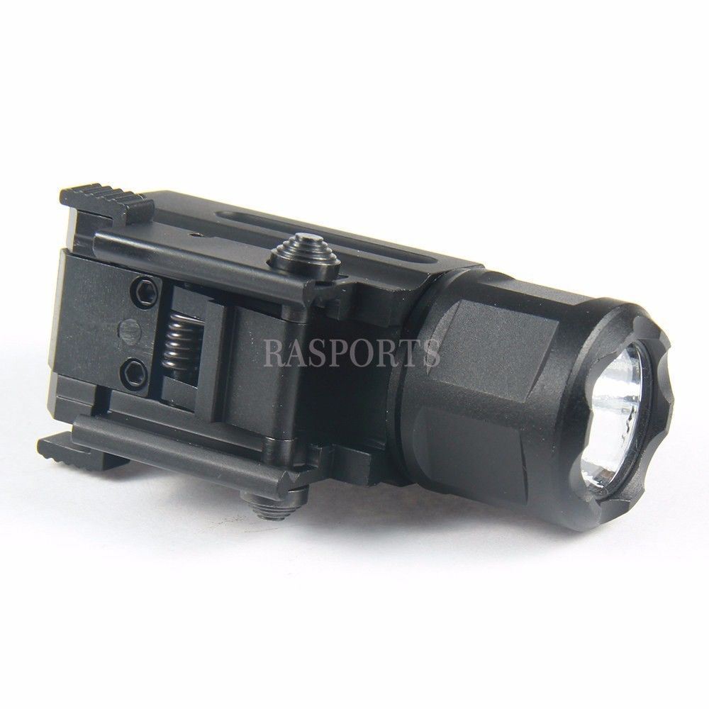 300 Lumen Quick Detach Compact Flashlight On/Off Switch With Battery