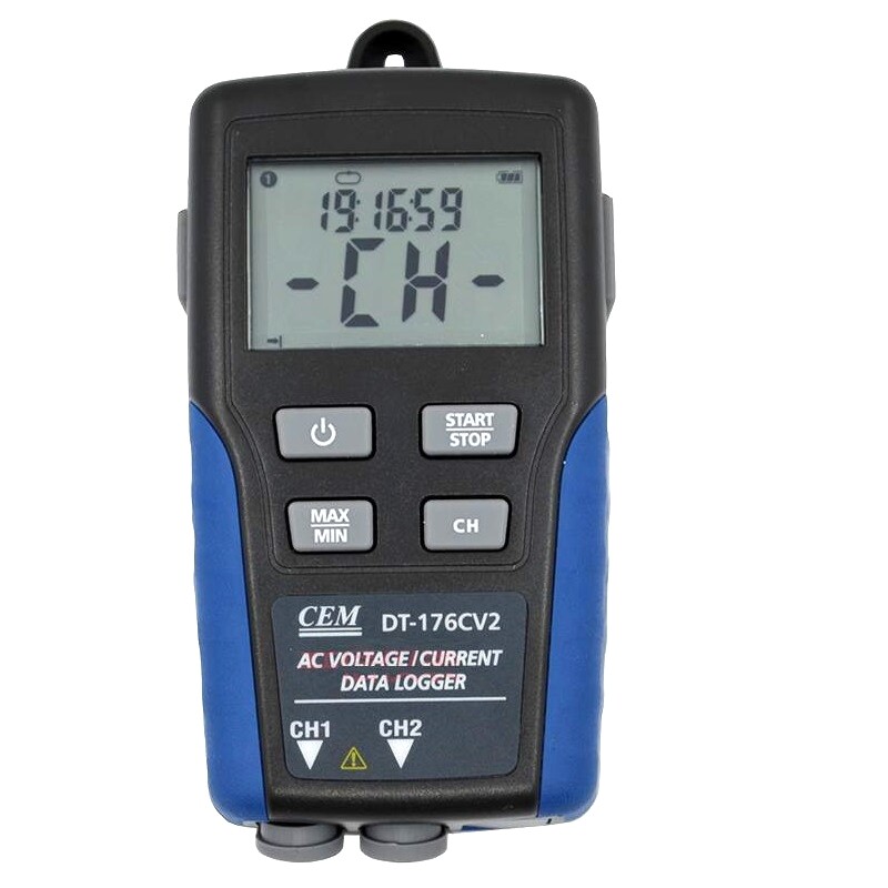 CEM DT-176CV2 AC Current and Voltage Data Logger Digital LCD Display