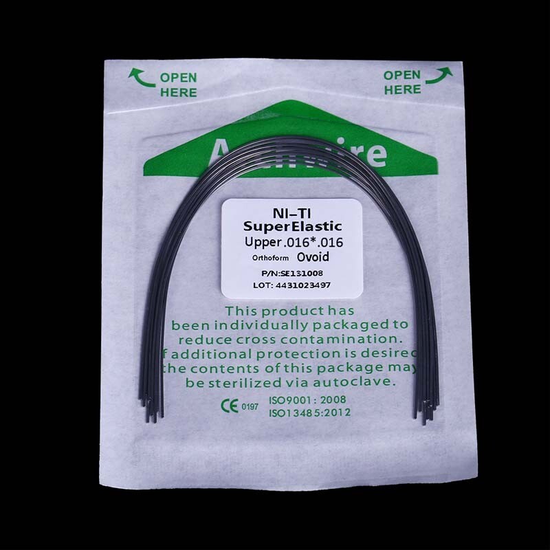 10XDental Heat Thermal Activated Rectangular Orthodontic Arch Wire 016*016 Upper