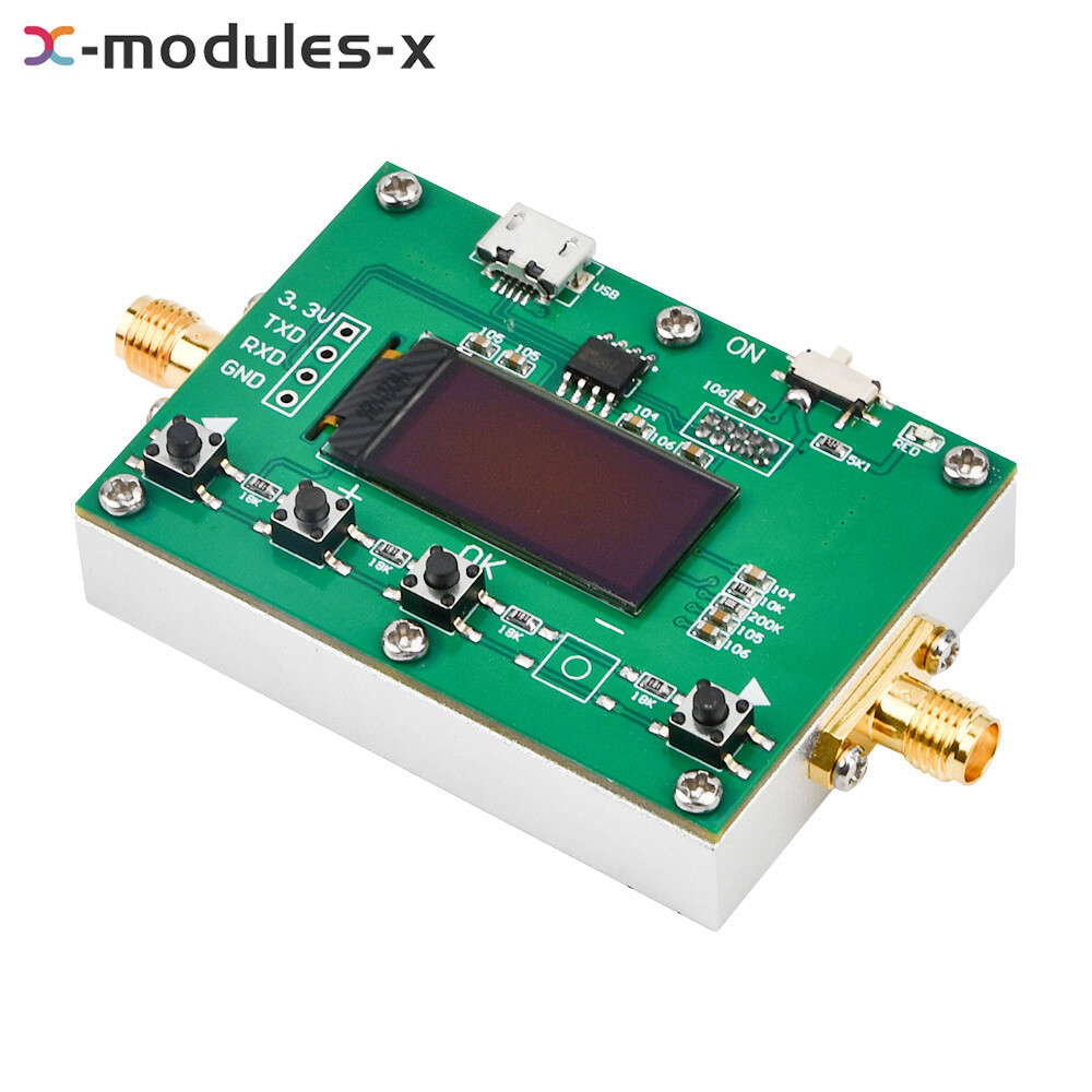 Digital Attenuator 30DB Step 0.25DB OLED Pogrammable Attenuator Module 6Ghz RF