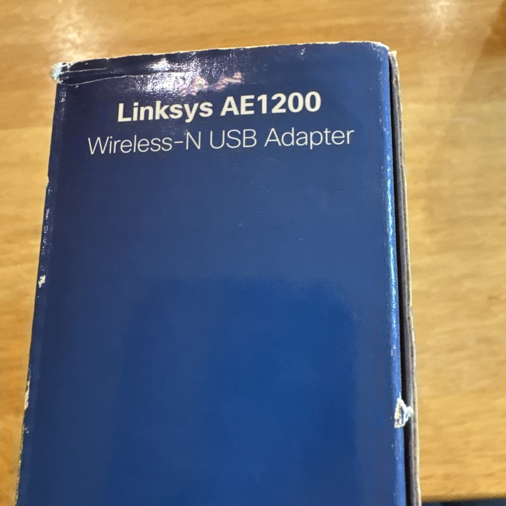 Cisco Linksys AE1200 High Performance Wireless-N USB Adapter Open Box CD within