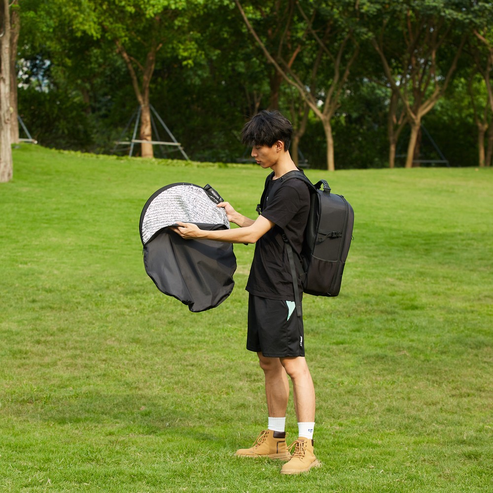 US Godox 55CM W-RFT55 Collapsible Windproof Reflector Portable Diffuser Disc