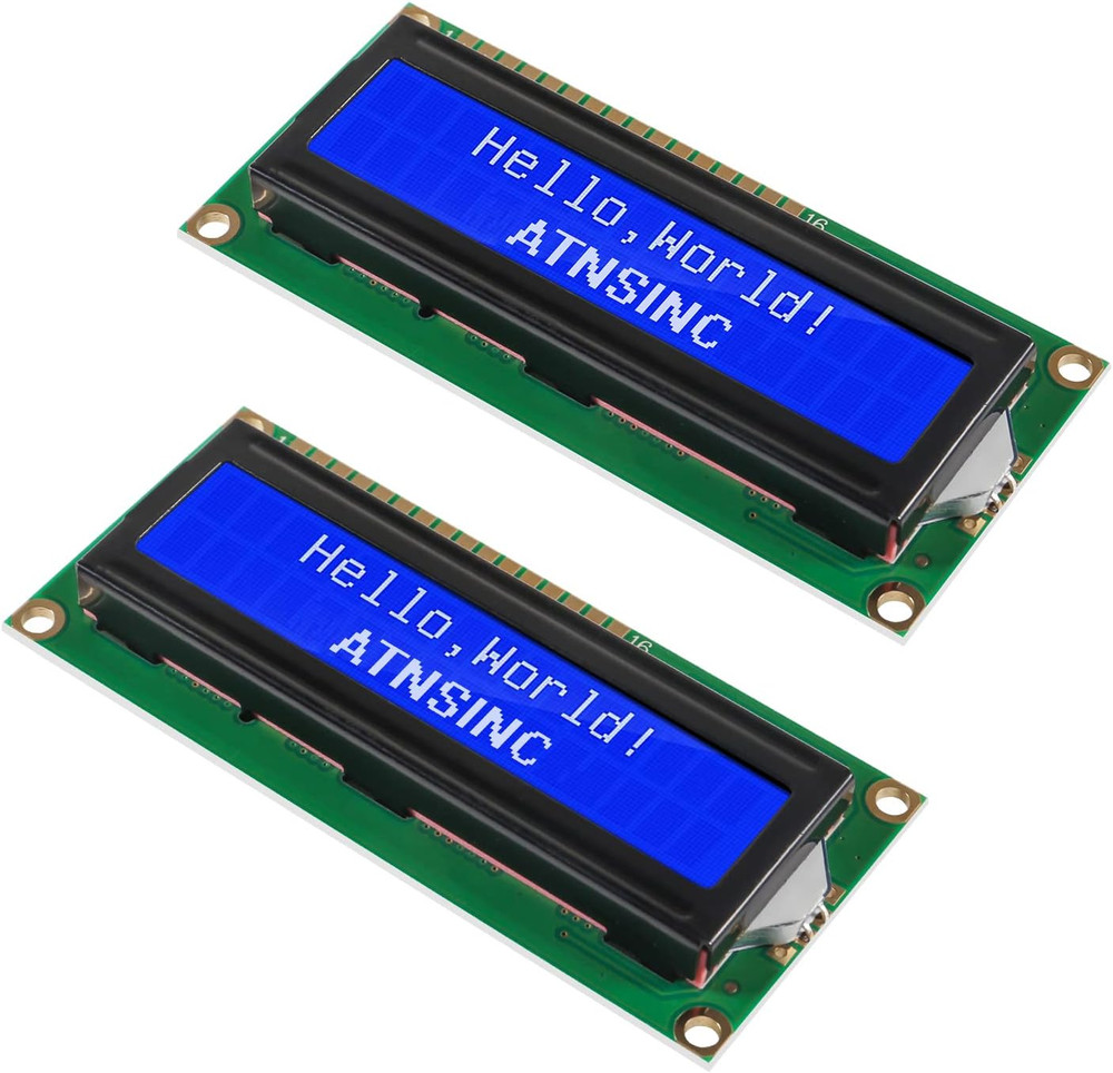 4-Pack 1602 LCD Display Module I2C Blue Screen Backlight 16X2 Character IIC Seri