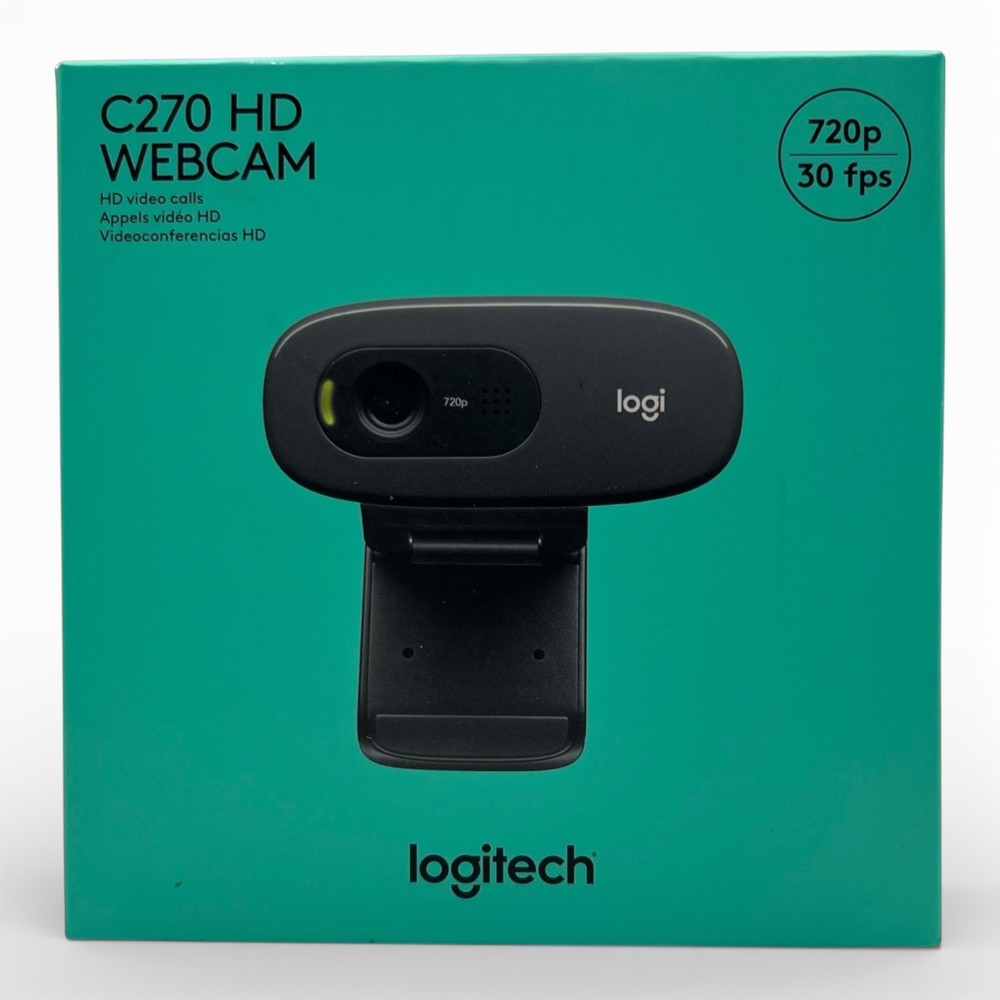 Logitech C270 Web Camera-Widescreen HD Video Calling |Noise-Reducing Mic (0739)