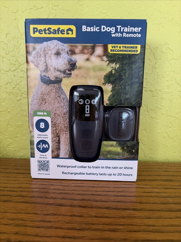 NIB PetSafe Waterproof Basic Dog Navy Blue Trainer With Remote 300 Foot Range