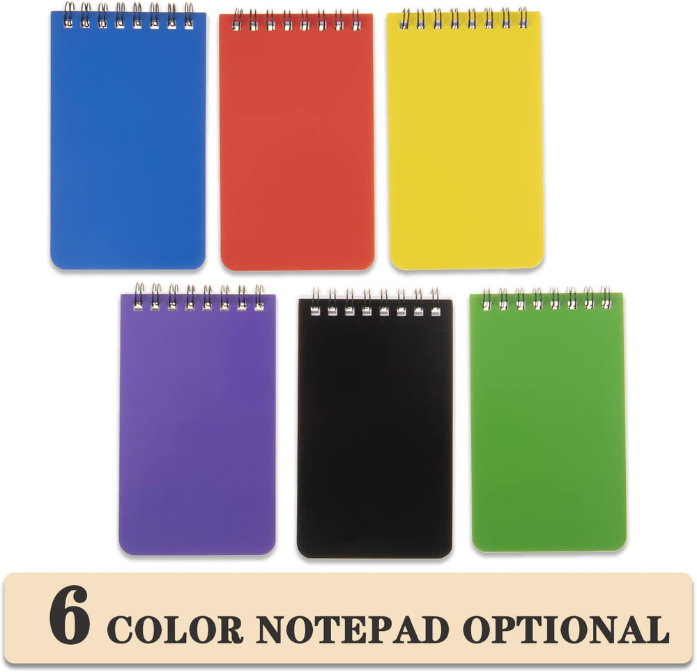 6Pack Pocket Notebook Small Notepad Pocket Notepad Small Spiral Notebooks