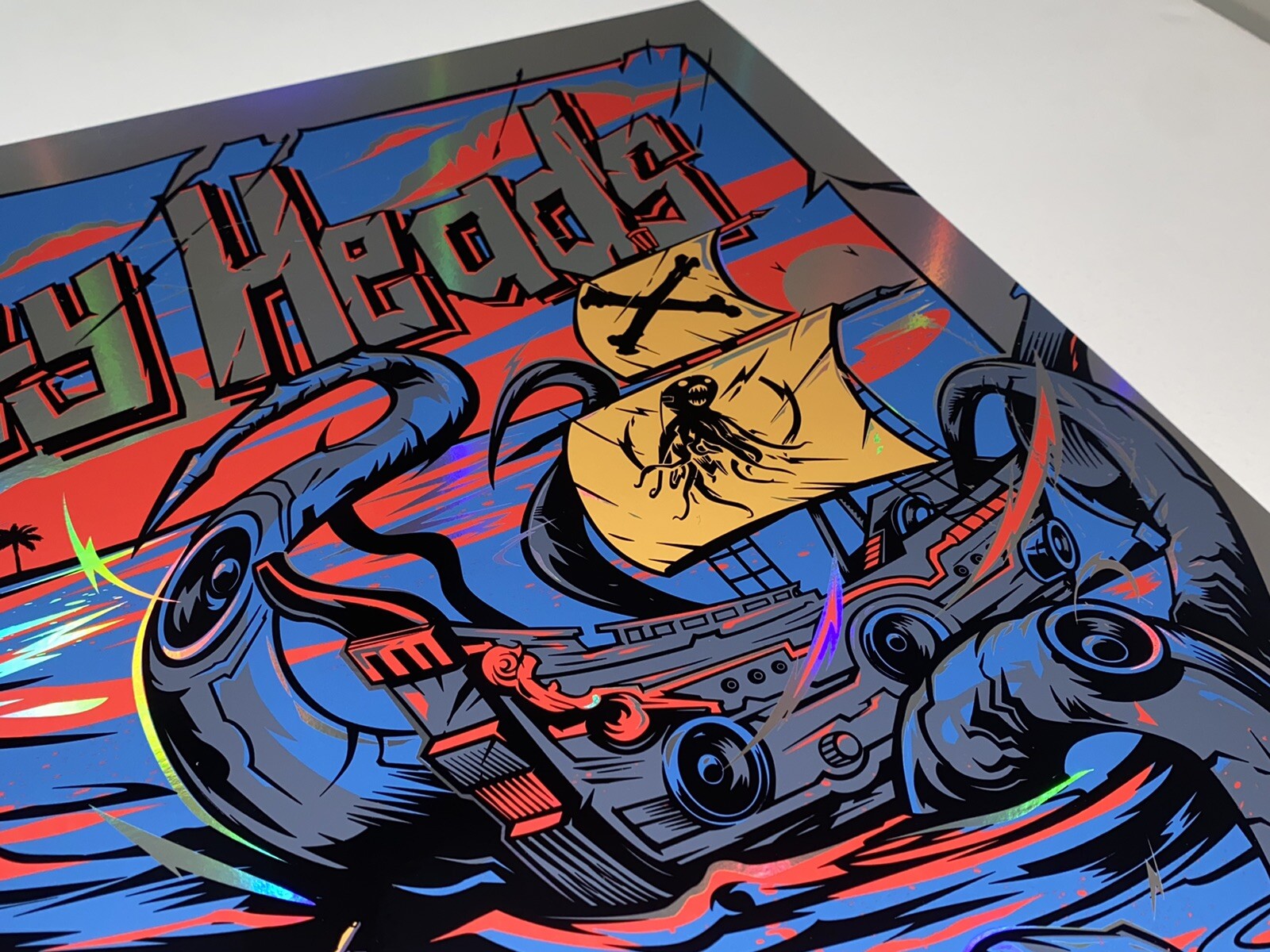 Dirty Heads Poster Cali Vibes 2/18/23 Rainbow Foil Silkscreen Official S/N X/10!