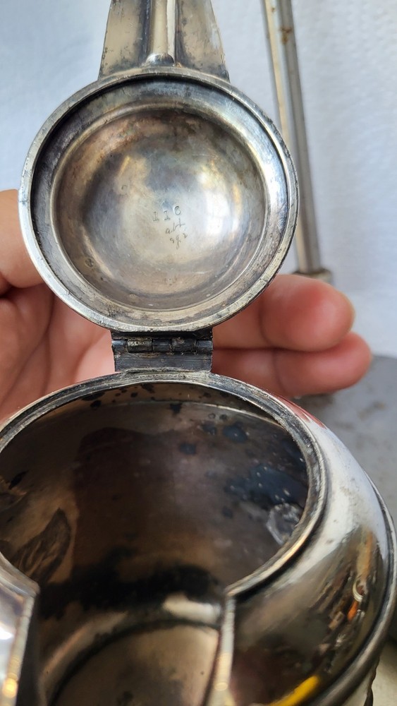 Pairpoint Silver Plate Fruit Engraved Creamer. 1S