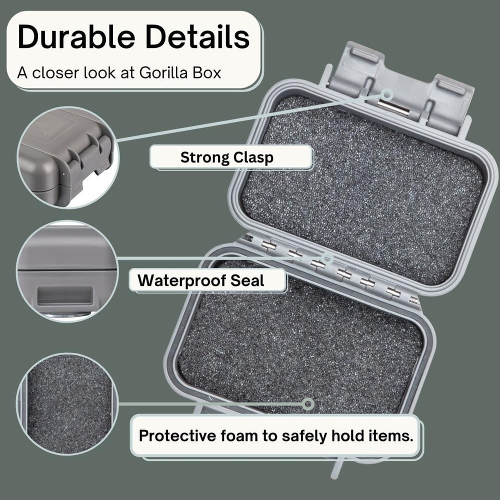 Magnetic Key Box Waterproof Moistureproof Under Car Secure Storage for Keys
