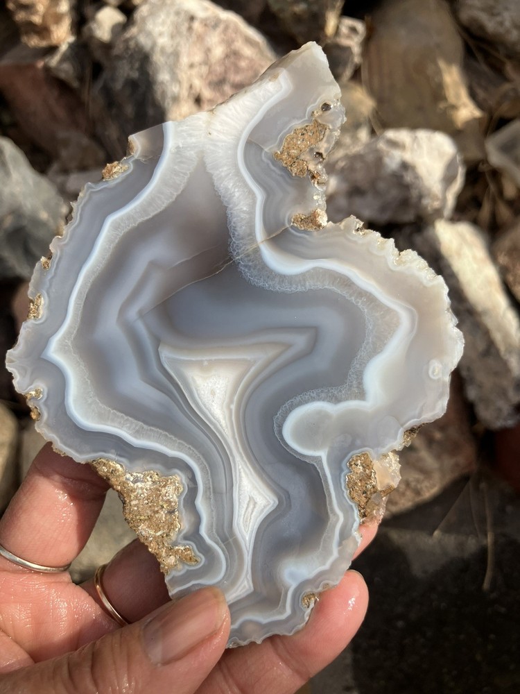 Luna Blue Agate Slab (NM)