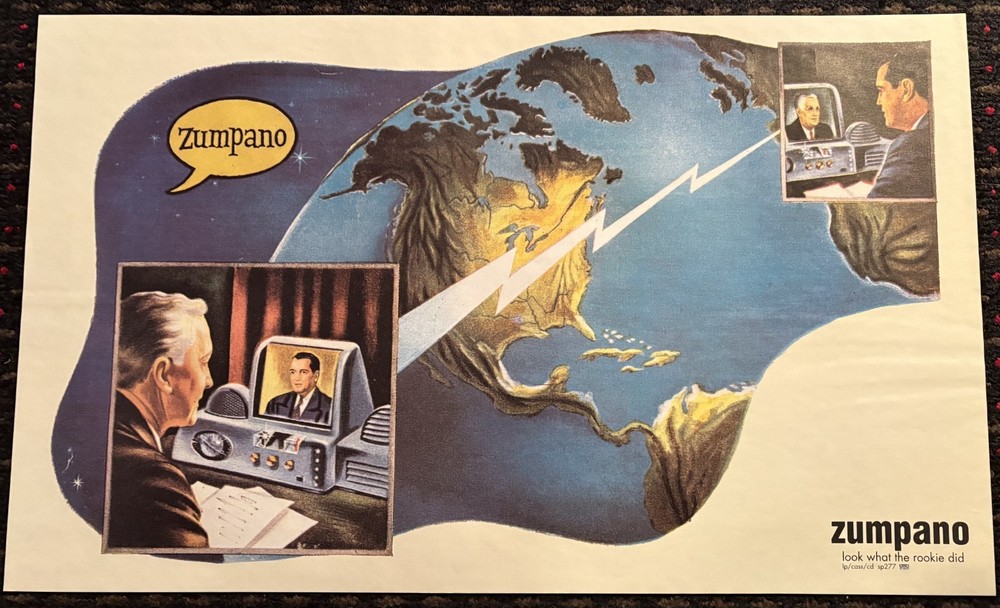 ZUMPANO Look What the Rookie Did 17x28 record store promo poster SUB POP 1995