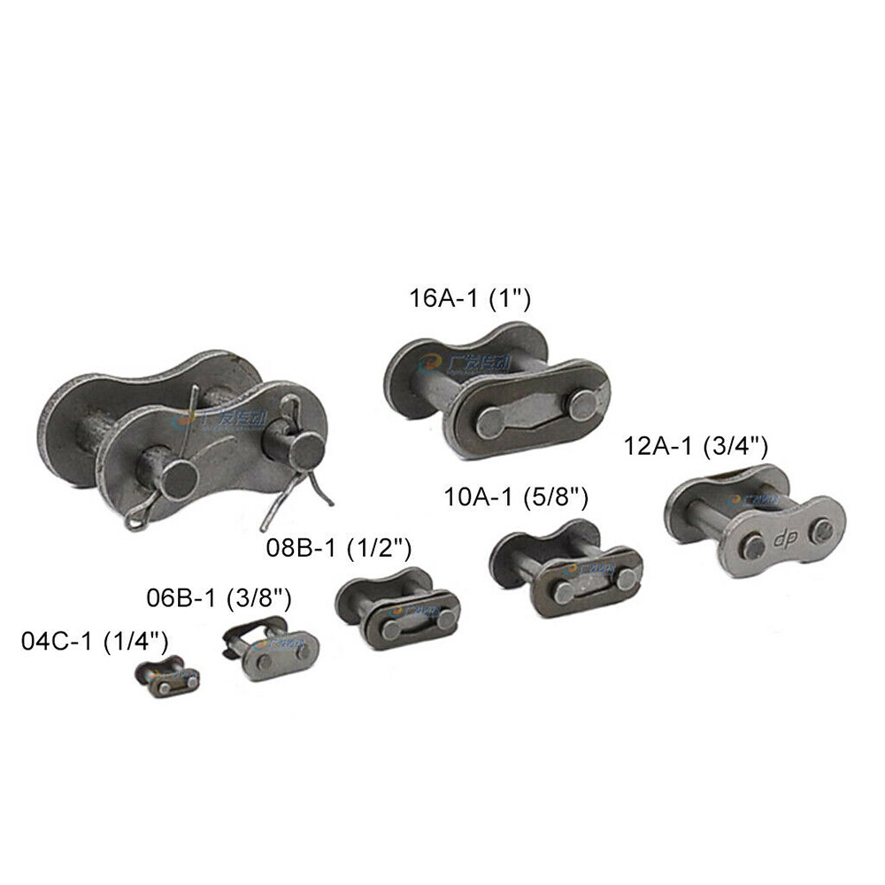 Simplex / Duplex Roller Chains 25#-200# Pitch 1/4"-2" Full/Half Connecting Links