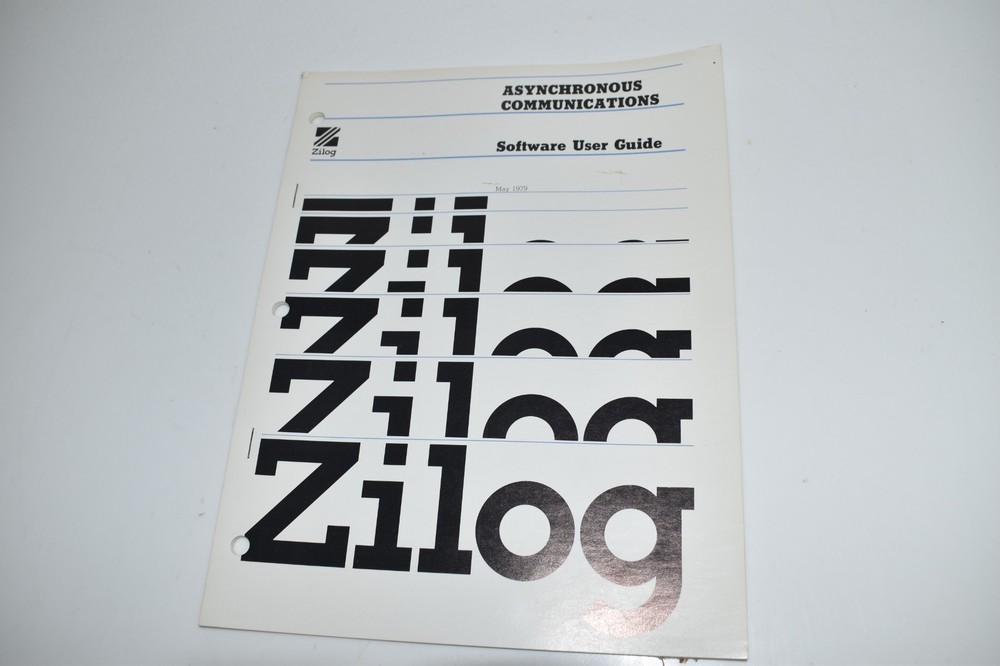 *KB* ZILOG ASYNCHRONOUS SOFTWARE 1979  USER  MANUAL / BOOK  (DXK17)