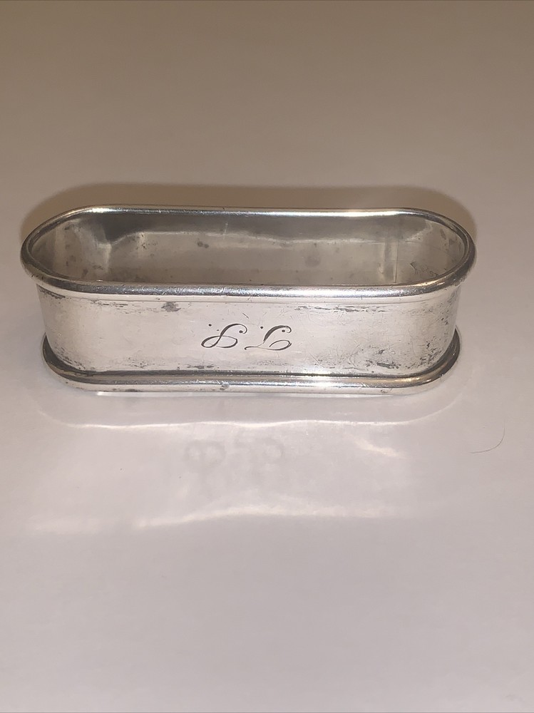 Antique Sterling Silver Oval Napkin Ring