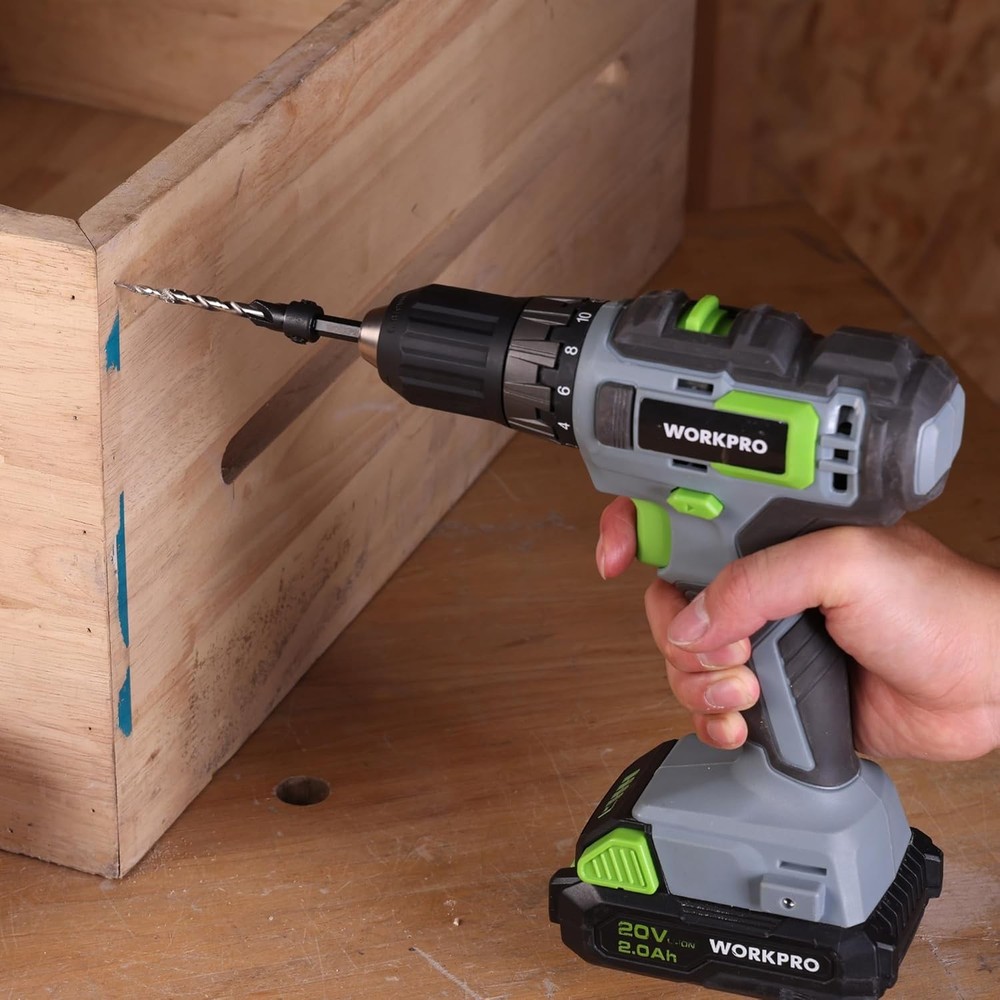 WORKPRO 5PACK HSS Countersink Drill Bit Set Adjustable M2 4-Flute Chamfer Cutter