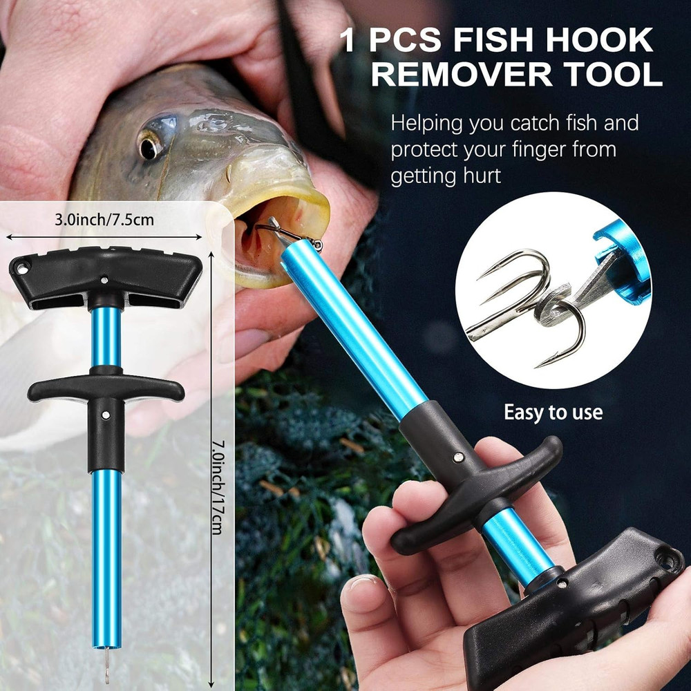 Fishs Hook Remover Tools Kit Include 1 Pcs Handheld Digital Fish Scale and Fishi