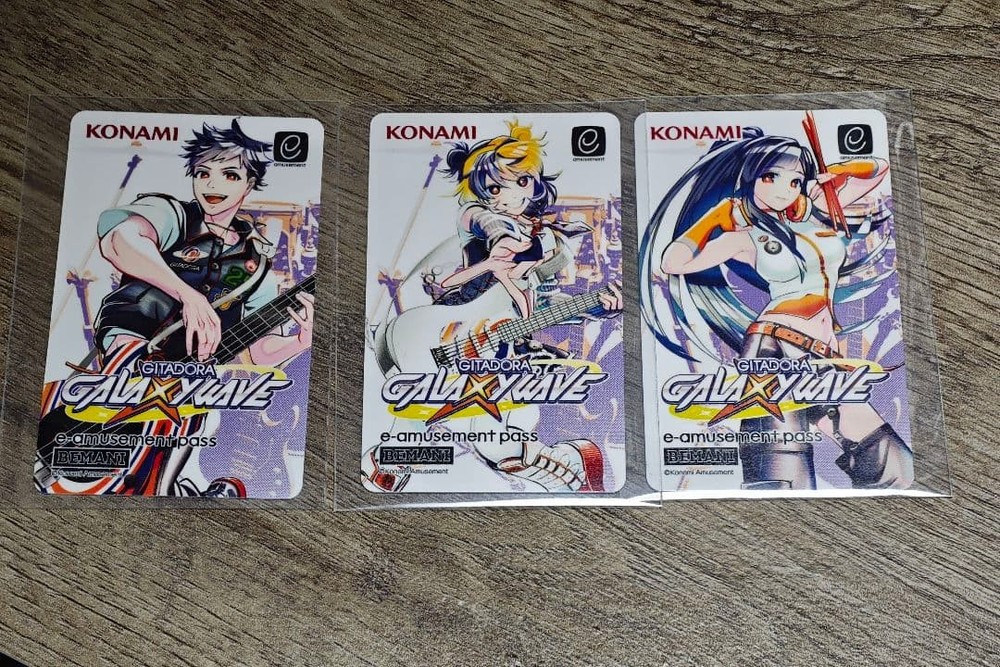 Gitadora E-Amusement Pass 3-Piece Set