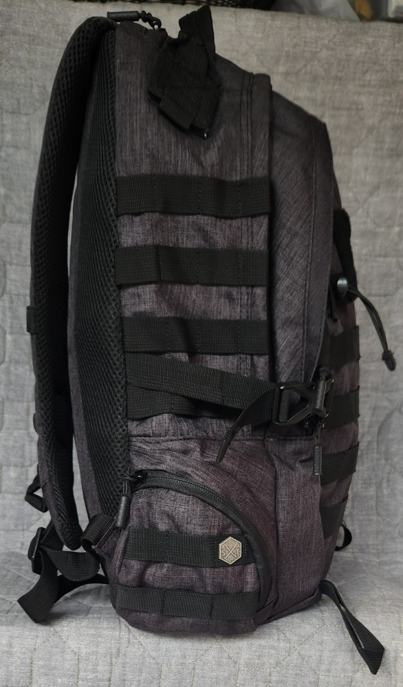 EUC Samurai Tactical Day Pack Backpack in Black/Gray Heather