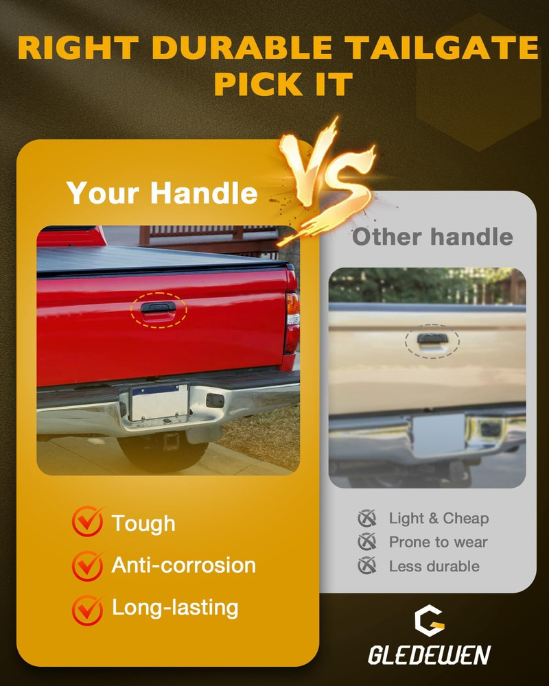 1995-2004 Tacoma Tailgate Handle Assembly – Compatible Replacement