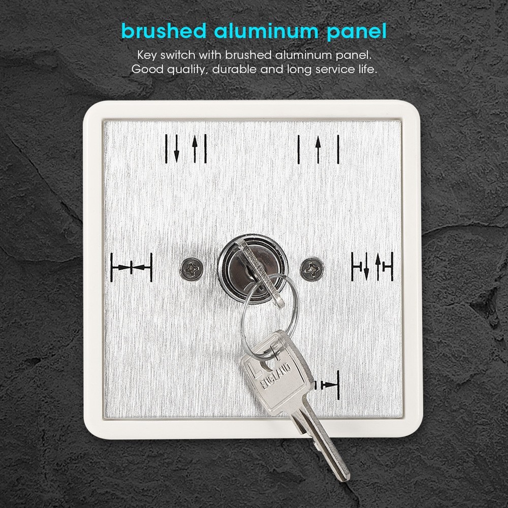5 Position Key Switch For Automatic Doors Durable Aluminium Panel