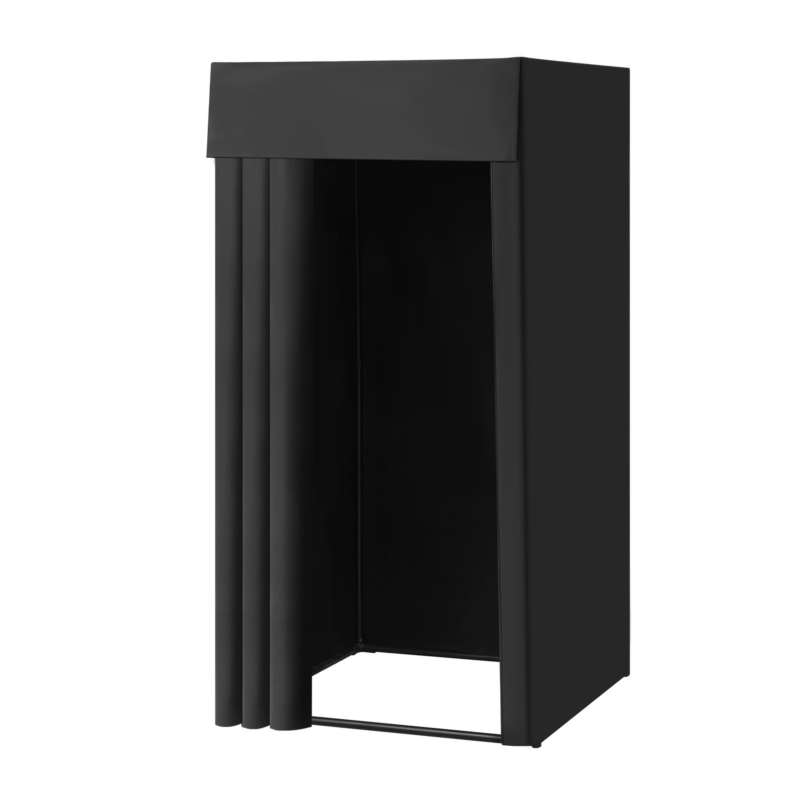 Fitting Room Portable Dressing Room 39 x 39 x 78 in Privacy Space (Black)