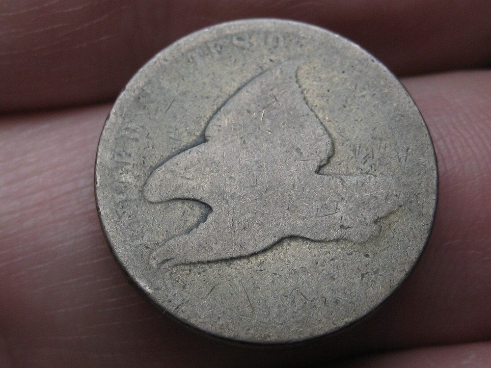 1856-1858 Flying Eagle Penny Cent- About Good Details