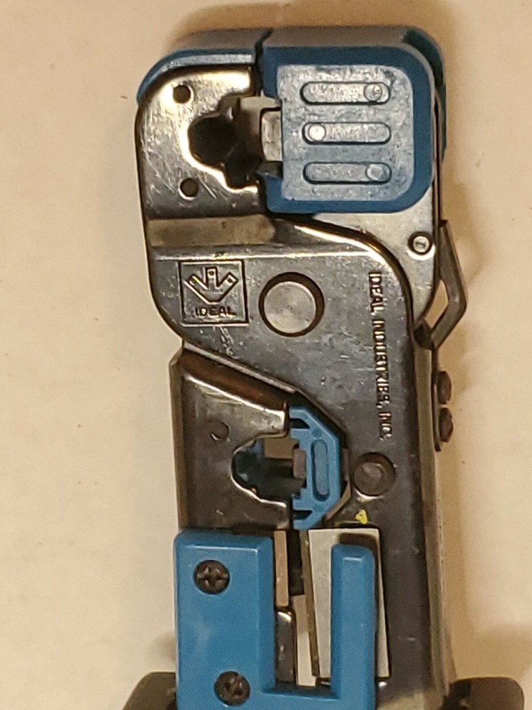 IDEAL TELEMASTER MODULAR PLUG TERMINATION CRIMP TOOL #30-496 used