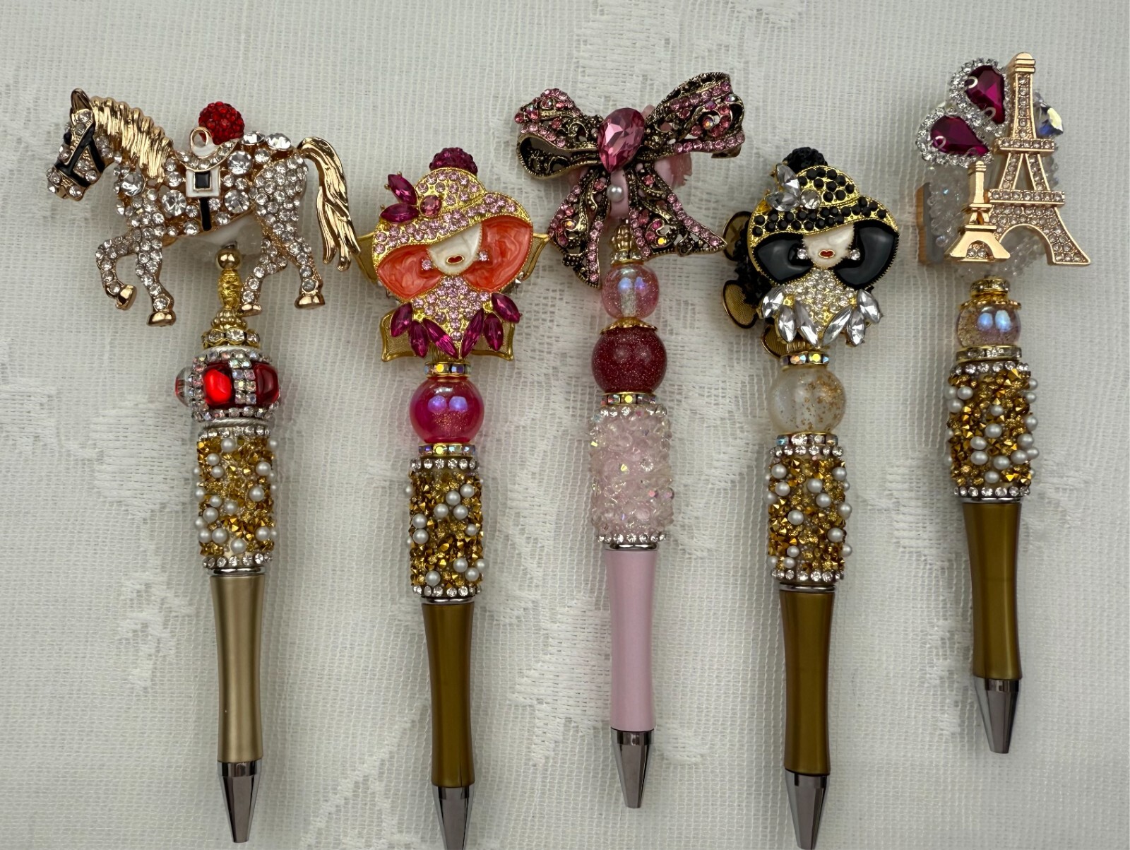 Custom beaded bling pens!! Luxury Inspired Gift.Basket filler. Journal. Collect!