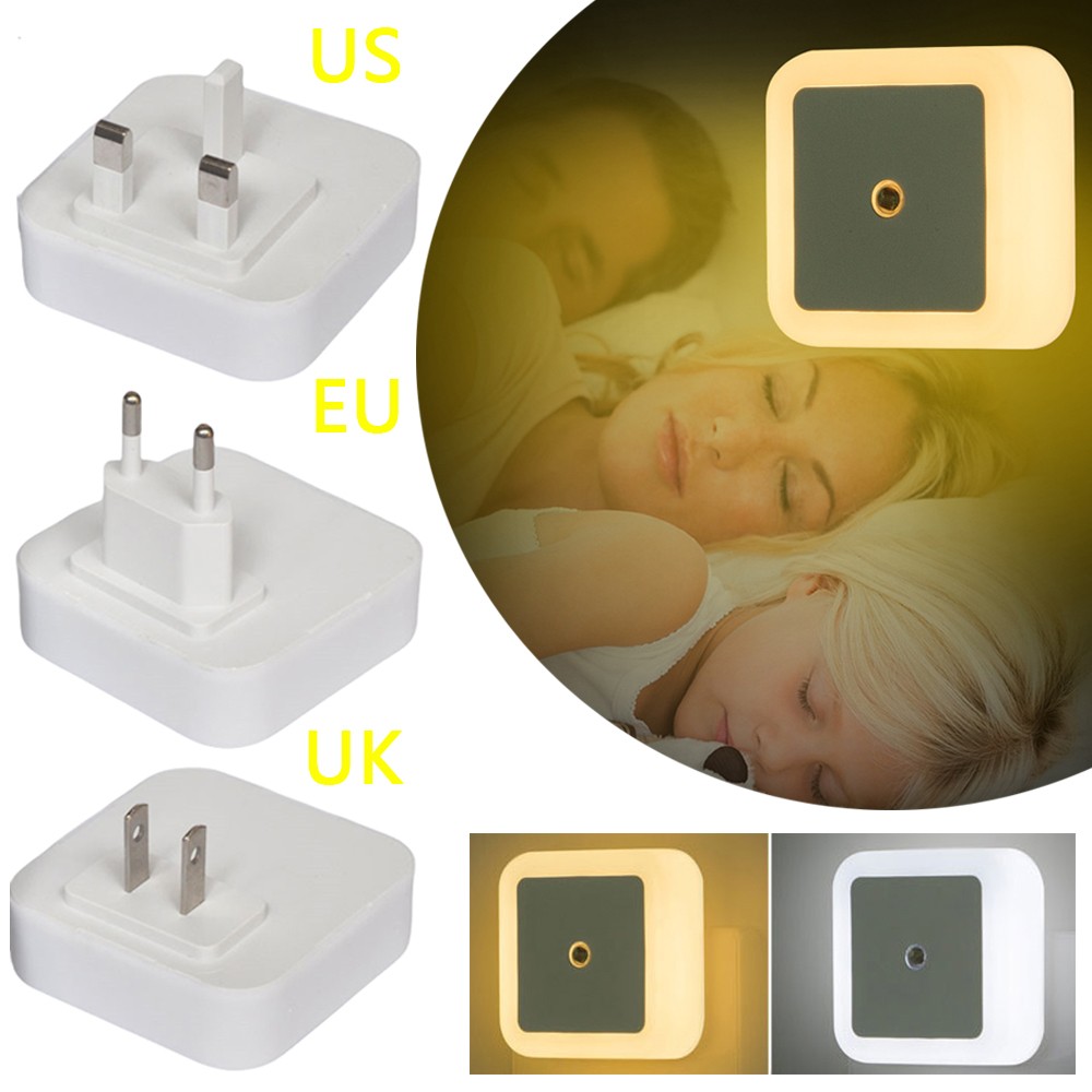 Kids Light Automatic LED Night Light Dusk Dawn Sensor Plug in Energy Saving