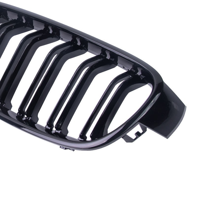 Glossy Black Front Kidney Grilles For BMW F32 F33 F36 420i 428i 430i 435i 440i