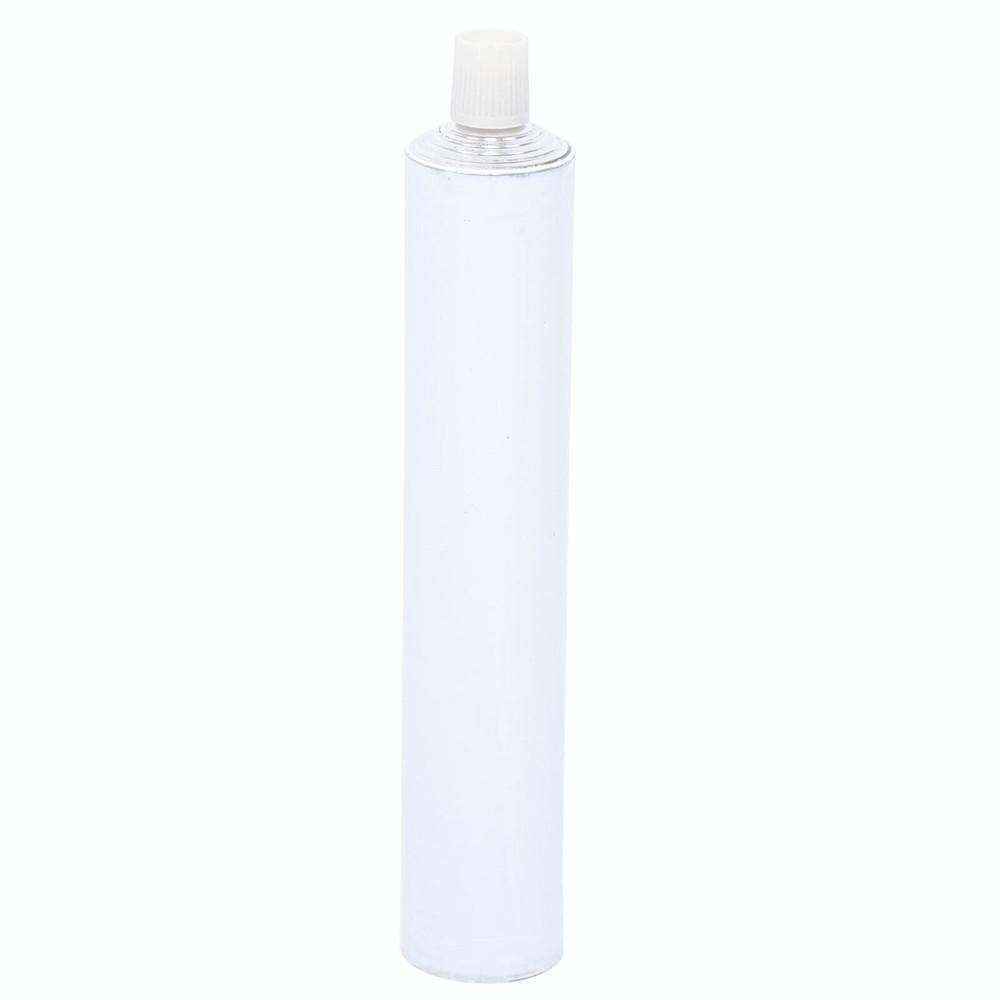 100pcs Portable 100ml Aluminum Empty Toothpaste Tubes With Needle Cap White