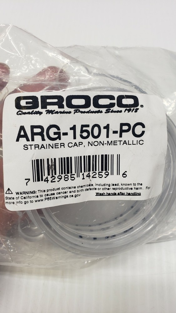 Groco ARG-1501-PC Non-Metallic Strainer Cap