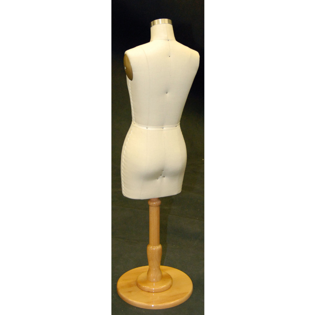 Miniature Table-Top Adult Female Size 8 Dress Form Mannequin with Base